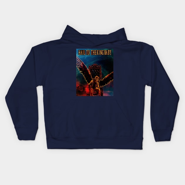 Hail To The King Baby II Kids Hoodie by Erik Morningstar 